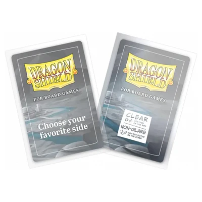 Dragon Shield European Mini Board Games Sleeves (Clear, Non-Glare) - for cards 45 x 68 mm