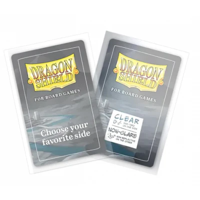 Dragon Shield American Mini Board Games Sleeves (Clear, Non-Glare) - for cards 41 x 63 mm