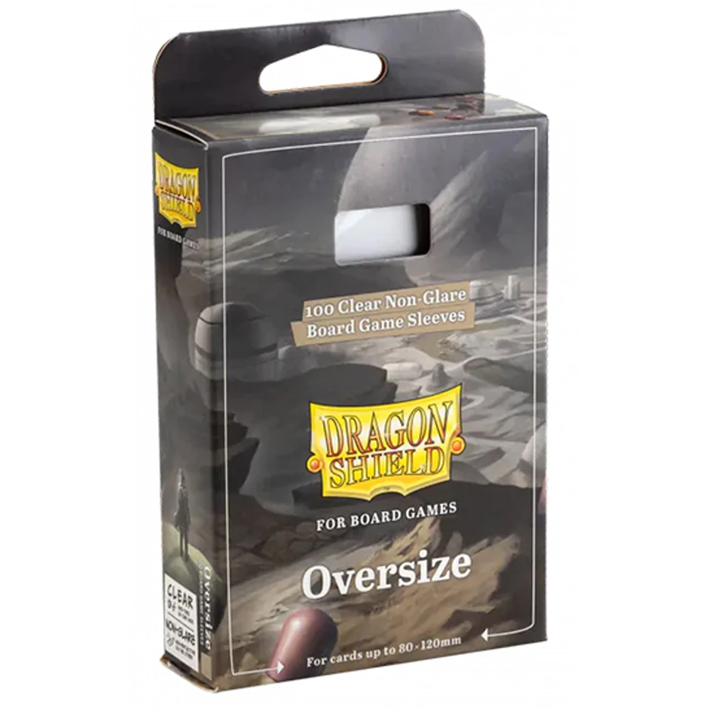 Dragon Shield Oversize Board Games Sleeves (Clear, Non-Glare) - for cards 80 x 120 mm