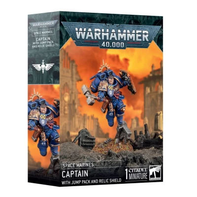 Warhammer 40,000: Space Marines - Captain with Jump Pack and Relic Shield