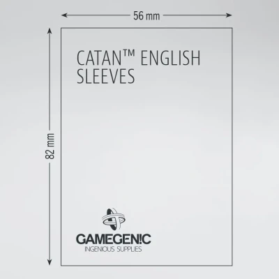 Gamegenic Catan-Sized Matte Board Game Sleeves - for cards 54 x 80 mm
