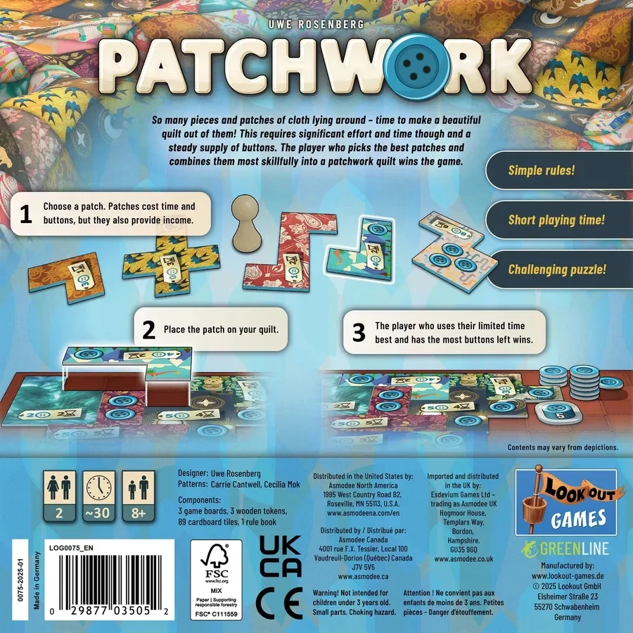Patchwork - настолна игра