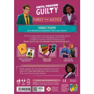 Until Proven Guilty: Thirst for Justice - настолна игра