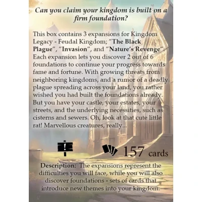 Kingdom Legacy: Feudal Kingdom – Foundations - разширение за настолна игра