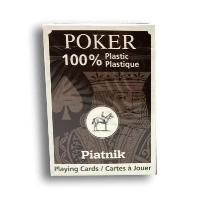 Piatnik 100% Plastic Playing Cards (Brown) - карти за игра