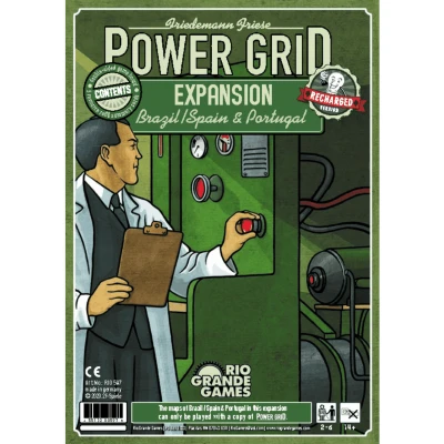 Power Grid (Recharged Edition): Brazil/Spain & Portugal - разширение за настолна игра