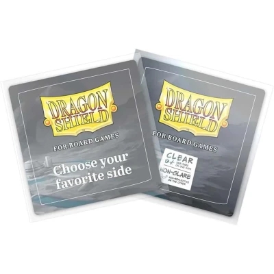 Dragon Shield Square Board Games Sleeves (Clear, Non-Glare) - for cards 70 x 70 mm