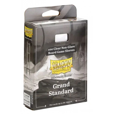Dragon Shield Grand Standard Board Games Sleeves (Clear, Non-Glare) - for cards 88 x 126 mm