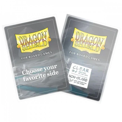 Dragon Shield Grand Standard Board Games Sleeves (Clear, Non-Glare) - for cards 88 x 126 mm