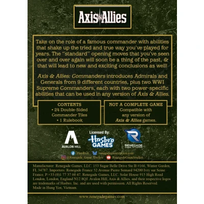Axis & Allies: Commanders - разширение за настолна игра
