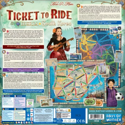 Ticket to Ride Map Collection 8: Iberia & South Korea - разширение за настолна игра