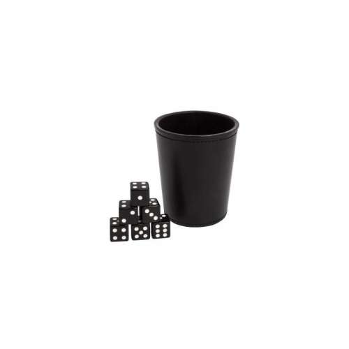 Blackfire Dice Cup + 6 Dice - Black