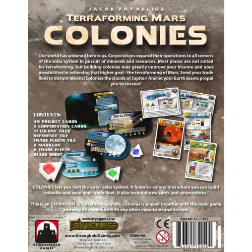 Terraforming Mars: Colonies - разширение за настолна игра