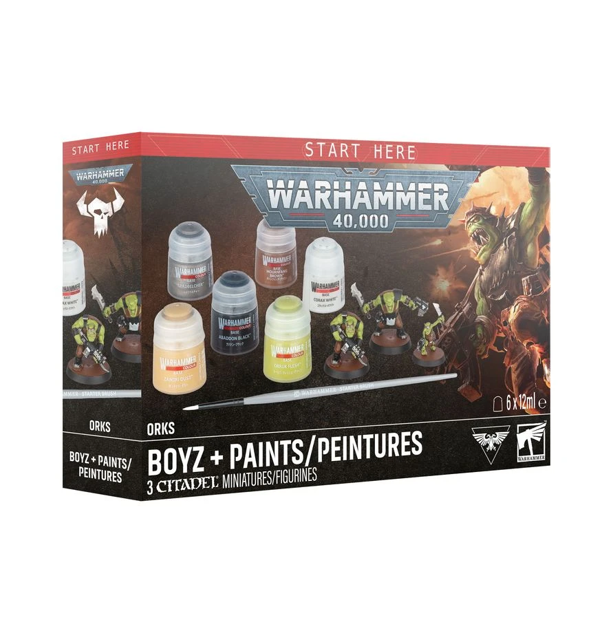 Warhammer 40,000: Orks Boyz + Paints