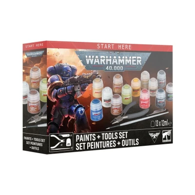 Warhammer 40,000: Paints + Tools set