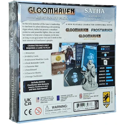 Gloomhaven: Mercenary Pack – Satha, Mayor of Frosthaven - разширение за настолна игра