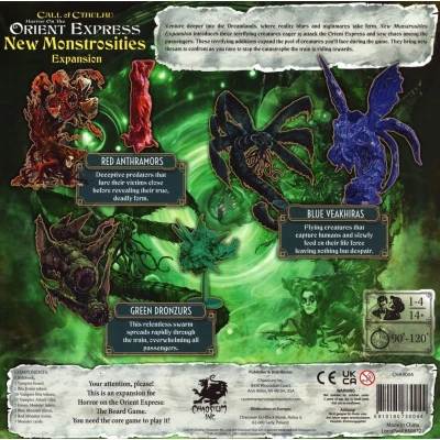Horror on the Orient Express: The Board Game – New Monstrosities Expansion - разширение за настолна игра