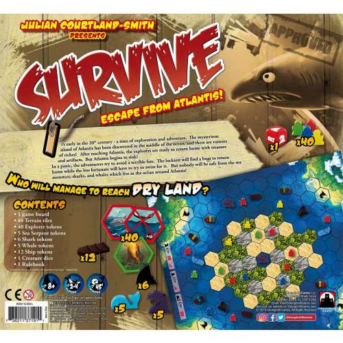 Survive: Escape from Atlantis! - настолна игра