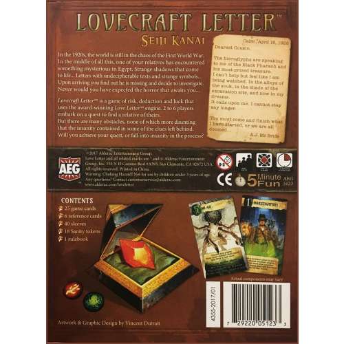 Lovecraft Letter - настолна игра