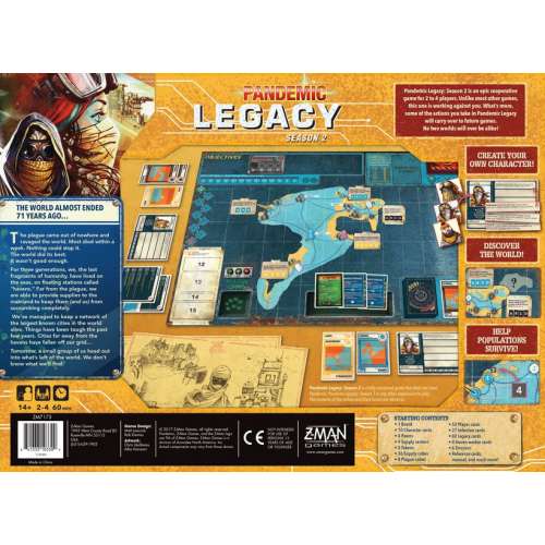 Pandemic Legacy: Season 2 (Yellow Cover) - настолна игра