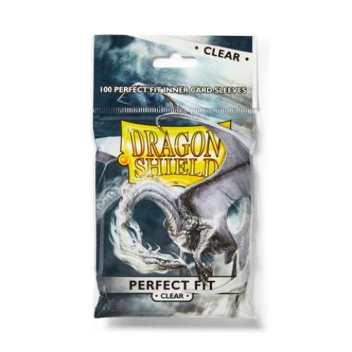 Dragon Shield Standard Perfect Fit Sleeves (Clear) - 63 mm х 88 mm