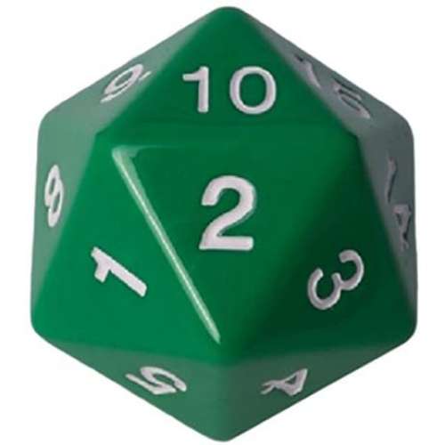 Blackfire D20 Countdown Die 55 mm (Green)