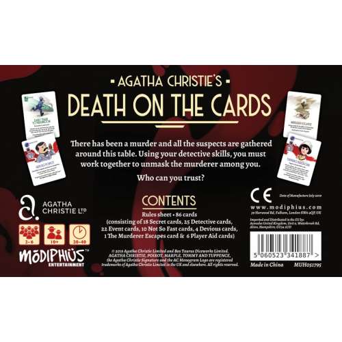 Agatha Christie: Death on the Cards - настолна игра