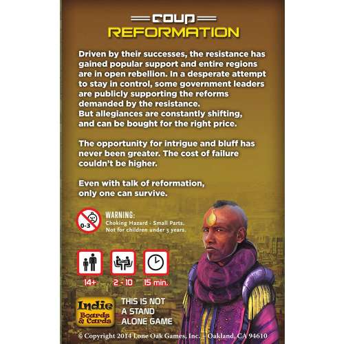 Coup: Reformation - разширение за настолна игра