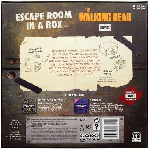 Escape Room in a Box: The Walking Dead - настолна игра