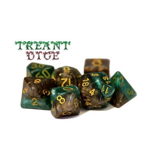 Halfsies Dice - Treant (7 Dice Polyhedral Set)