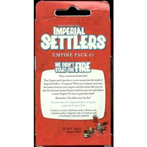 Imperial Settlers: We Didn't Start The Fire - разширение за настолна игра