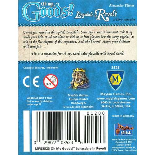 Oh My Goods!: Longsdale in Revolt - разширение за настолна игра