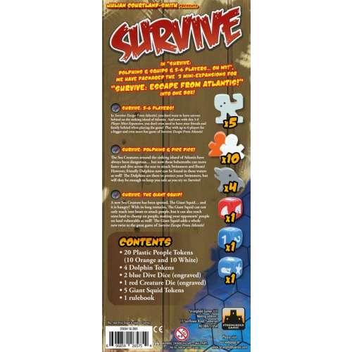 Survive: Dolphins & Squids & 5-6 Players...Oh My! - разширение за настолна игра