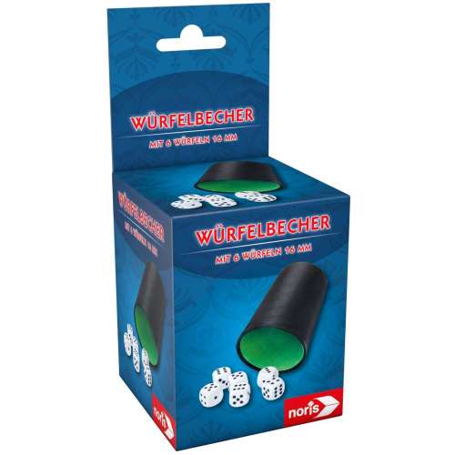 Noris Dice Cup + 6 Dice
