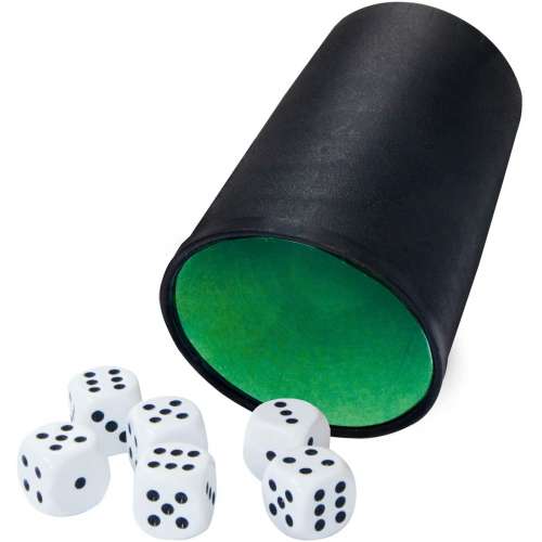 Noris Dice Cup + 6 Dice