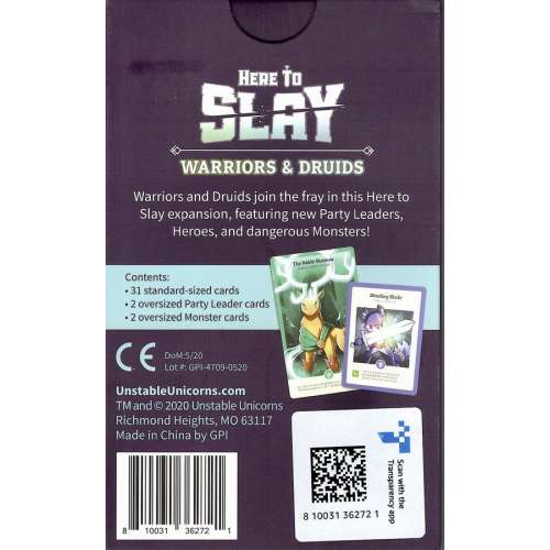 Here to Slay: Warrior and Druid Expansion - разширение за настолна игра