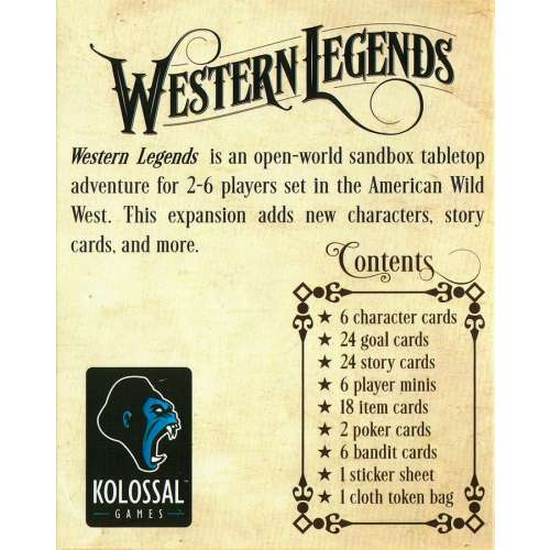 Western Legends: Fistful of Extras - разширение за настолна игра