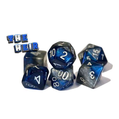 Halfsies Dice - The Heir (7 Dice Polyhedral Set)