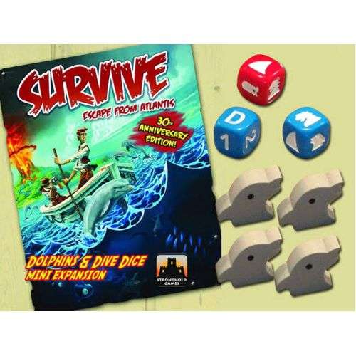 Survive: Escape from Atlantis! Dolphins & Dive Dice Mini Expansion - разширение за настолна игра