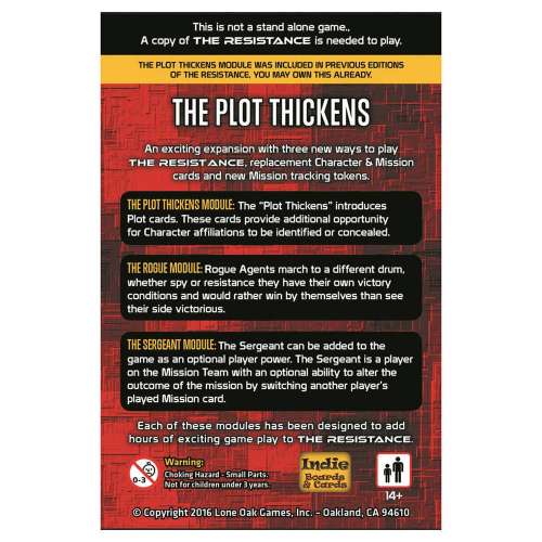 The Resistance: The Plot Thickens - разширение за настолна игра