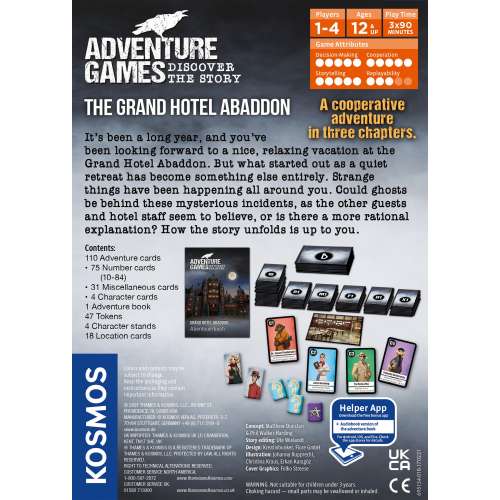 Adventure Games: The Grand Hotel Abaddon - настолна игра
