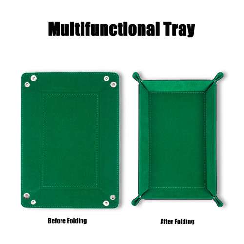 Rectangle Folding Dice Tray (Green)