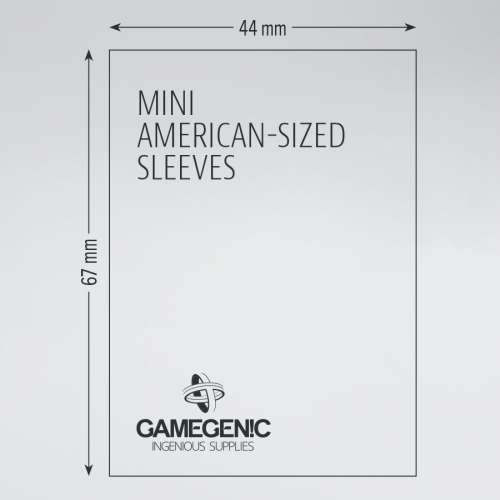 Gamegenic Mini American Matte Board Game Sleeves - for cards 42 x 65 mm